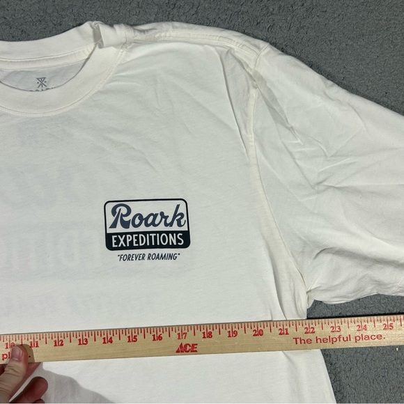 White Roark Expeditions Forever Roaming T Shirt Mens XL Short Sleeve #1277 - Picture 6 of 8